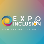 Nuevo logo de la Expo Inclusión 2026 sobre un fondo de colores amarillo, azul, rojo, celeste y morado.